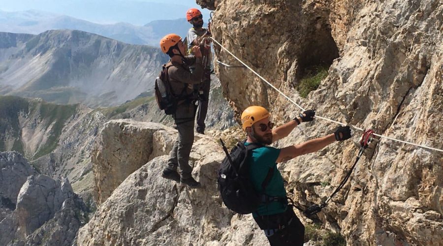 ferrata gran sasso bafile